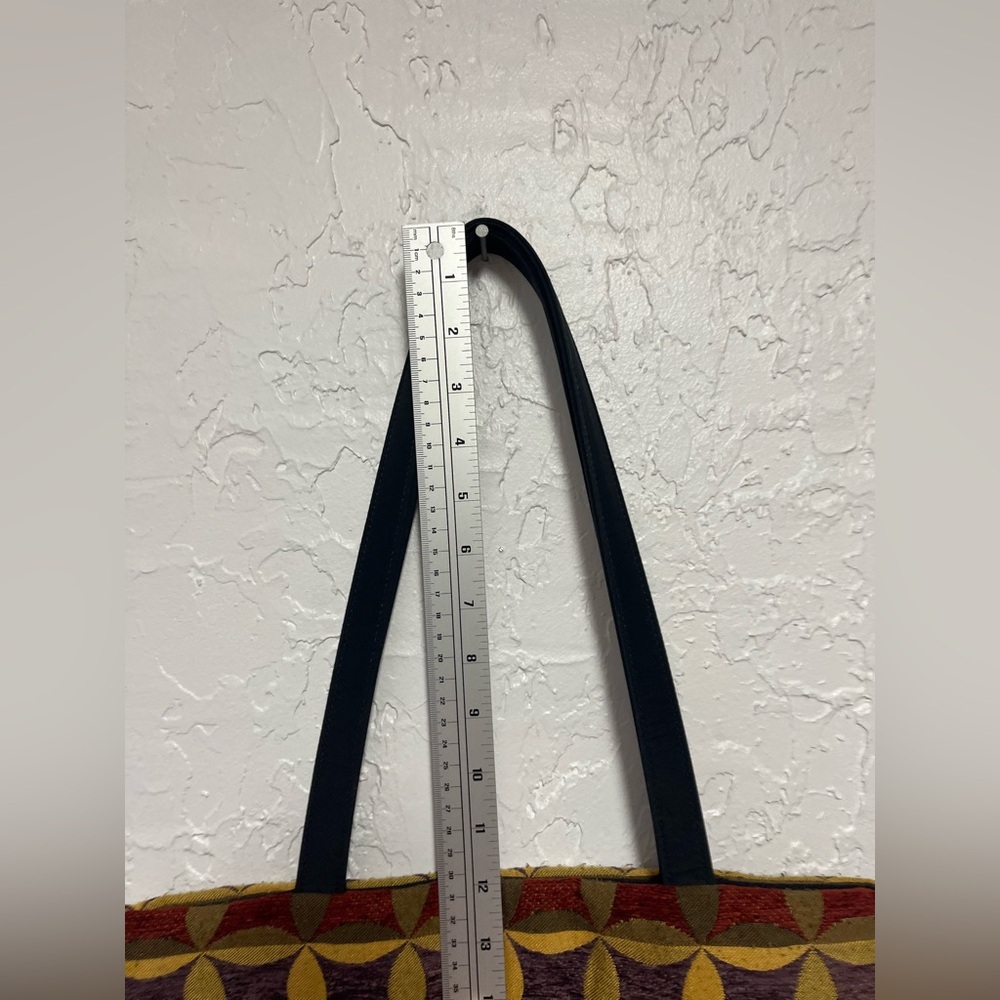 Danny K. Beverly Hills Multicolor Geometric Tapestry Tote Bag - Picture 4 of 12
